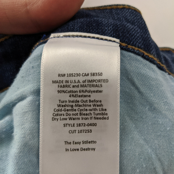 NWT Current/Elliot The Easy Stiletto Skinny Jean - Picture 8 of 8